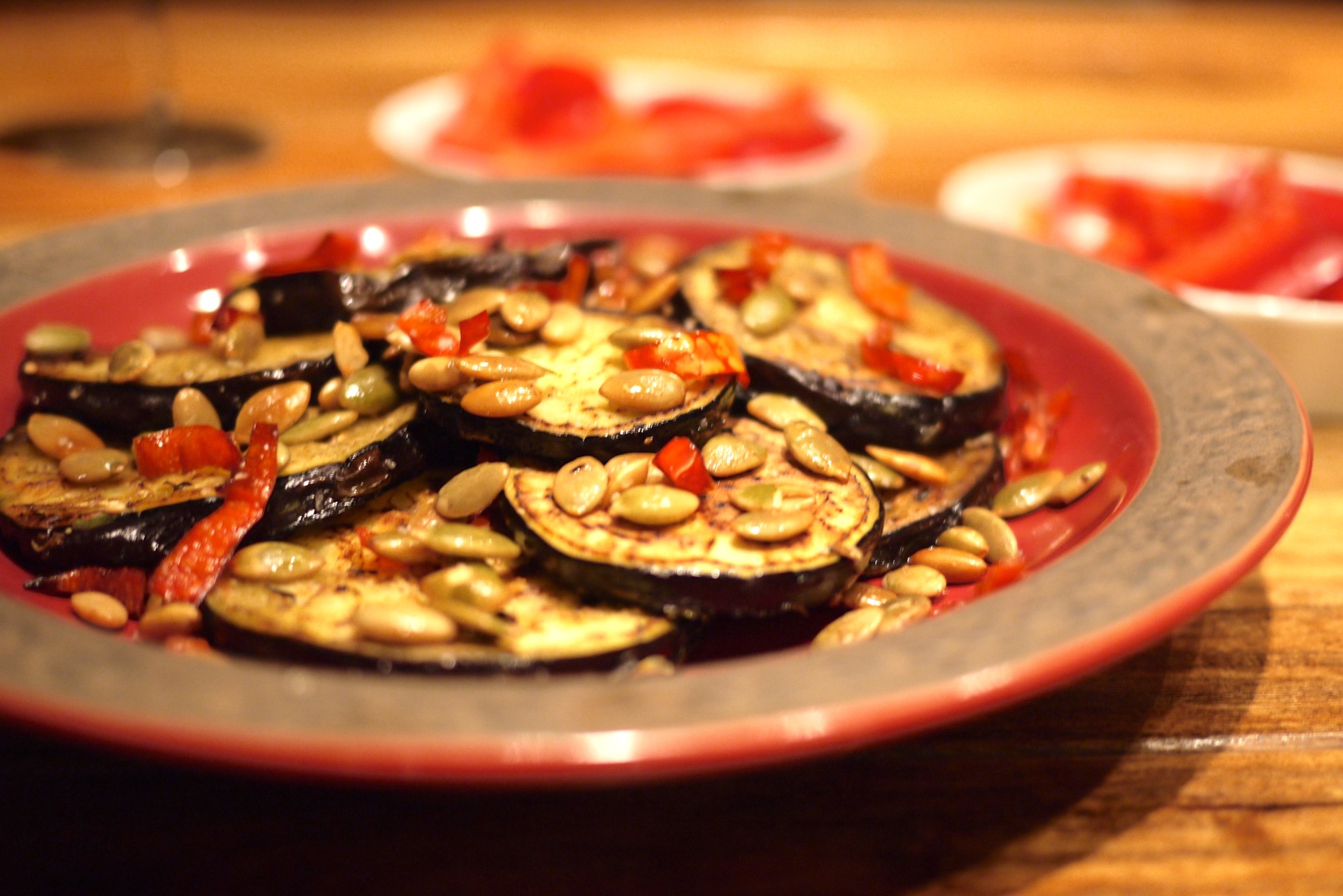 Aubergines grillées... sans les petites mains!