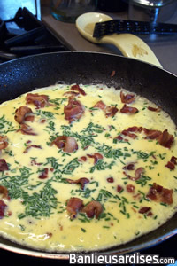 Omelette au provolone