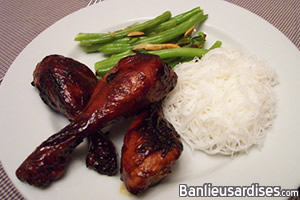 Pilons de poulet au miel