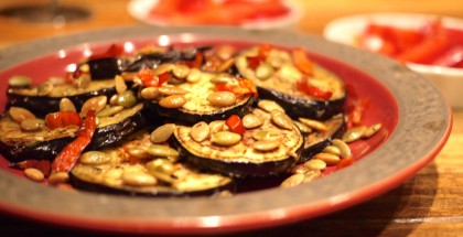 Aubergines grillées... sans les petites mains!