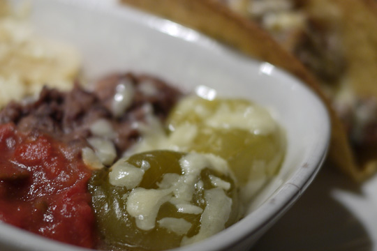 Tacos de boeuf aux tomatilles