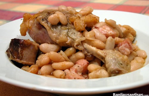 Cassoulet, confit, graisse et bouillon de canard