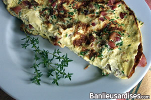 Omelette au provolone