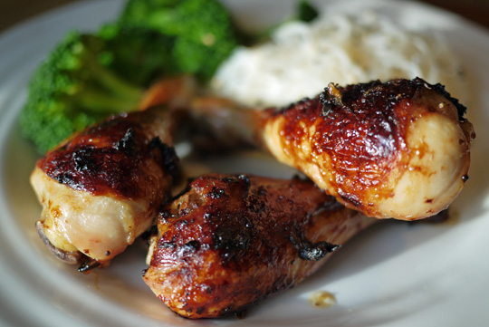 Pilons de poulet nuoc mâm et miel