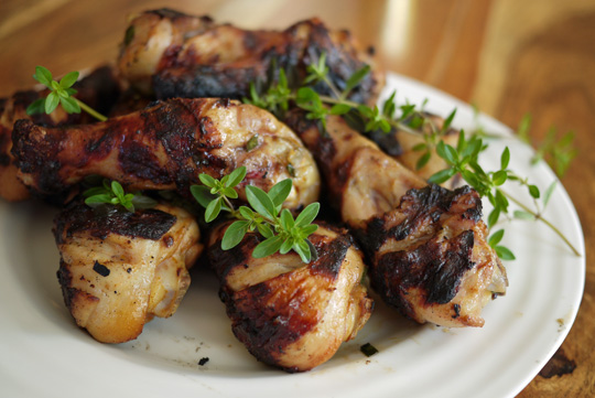 Pilons de poulet grillés à la portugaise