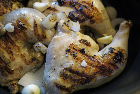 Poulet yassa au basilic citron