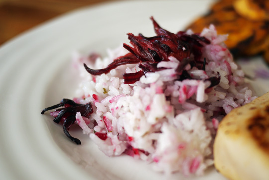 Steak de marlin bleu aux fleurs de ciboulette