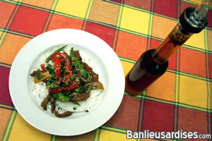 Sauté de boeuf aux légumes